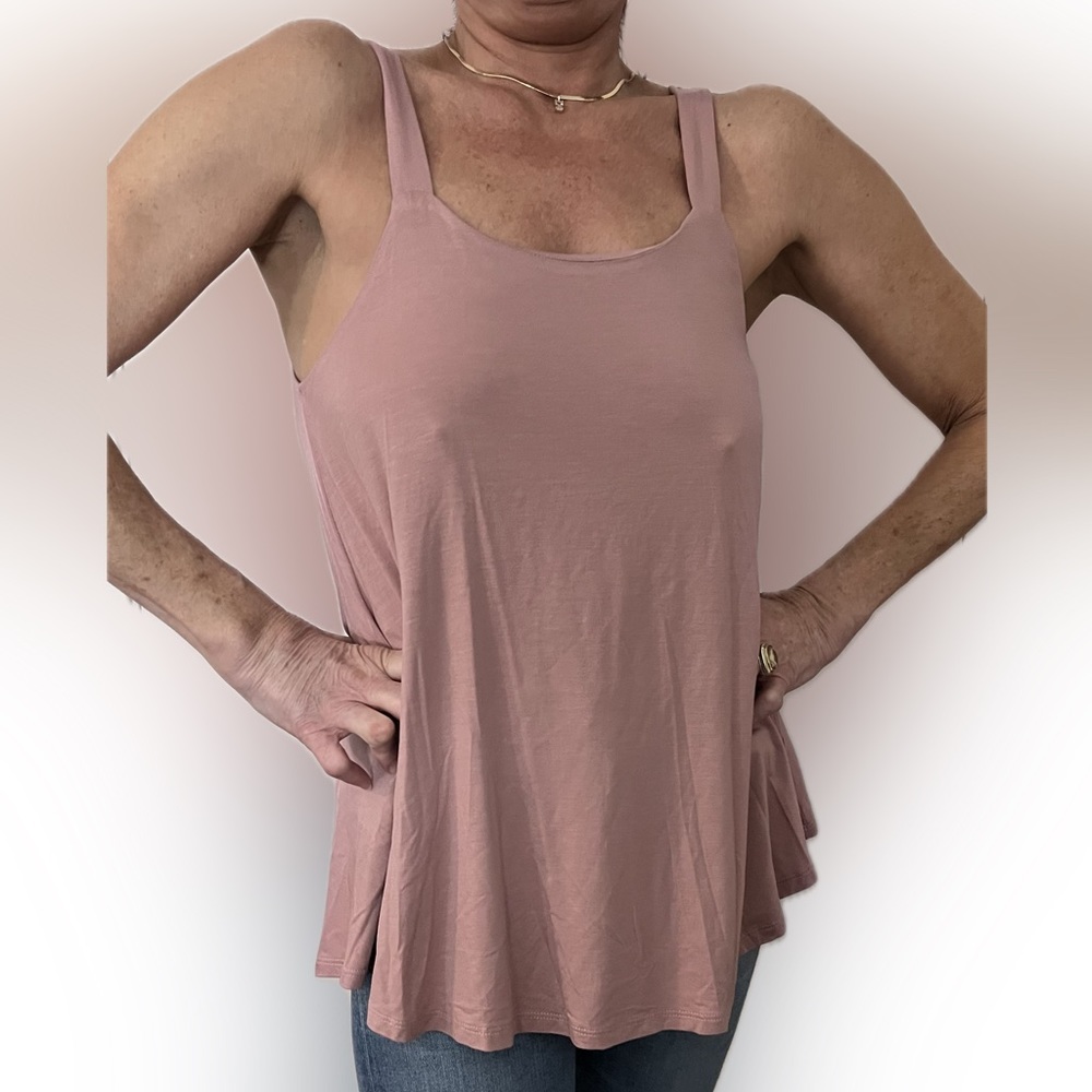 White birch S dusty pink tank top